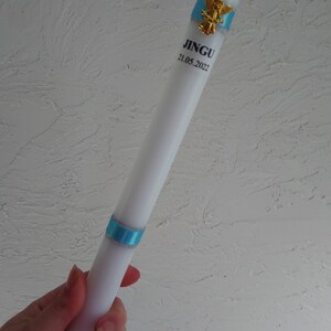 Cerge personnalsées pour baptême ou communon | Décoratons premère Cerge personnalsées pour baptême ou communon | Décoratons premère