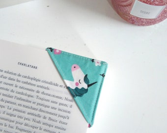 Signet d'angle motif licorne, marque-page en tissu, livre, cadeau pour amoureux de lecture, château de princesse