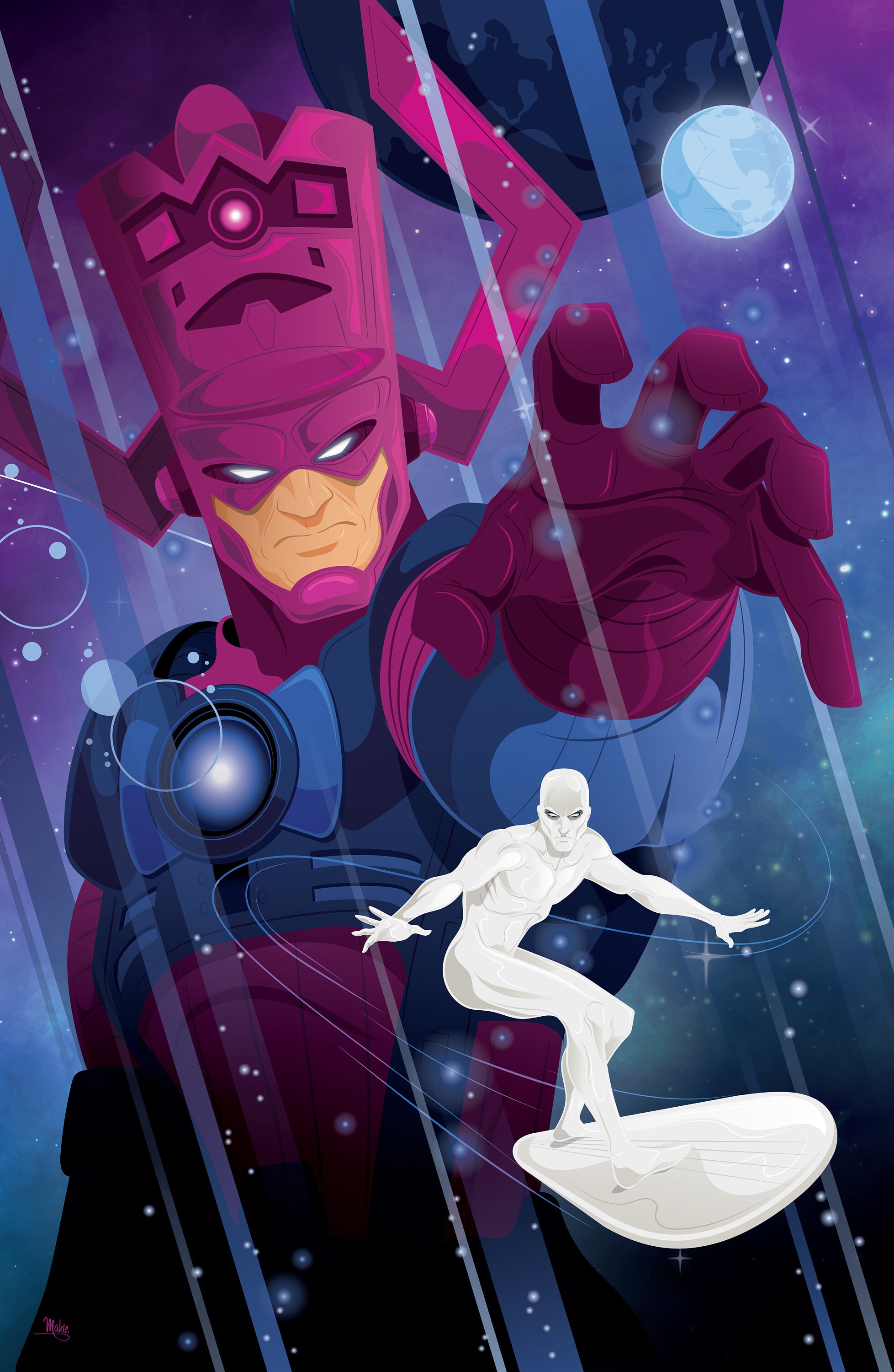 Galactus Silver Surfer Graffiti