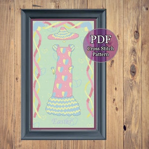 Easter (Big) Holiday Woman Devotional Cross Stitch Pattern Big PDF download