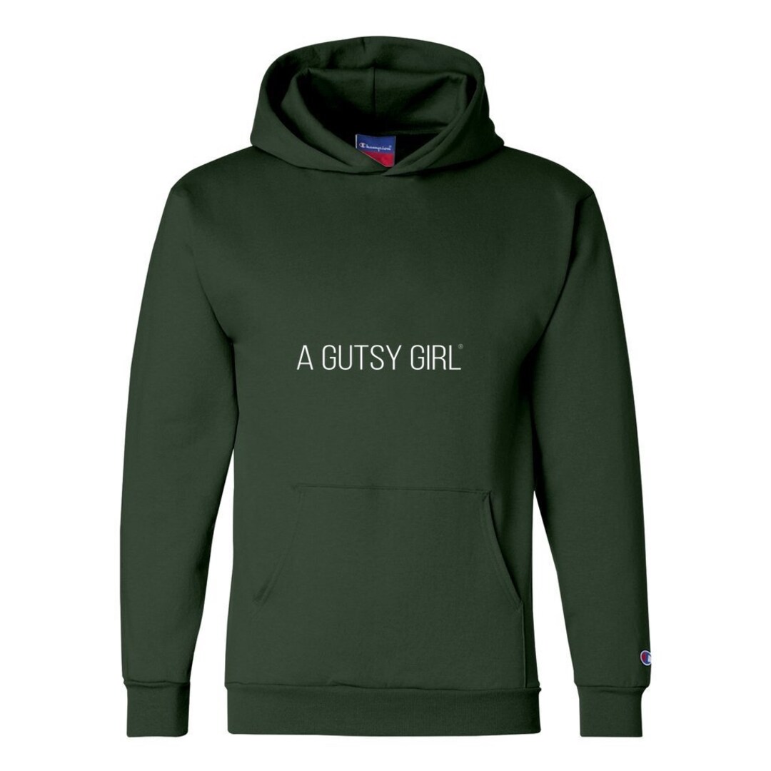 A Gutsy Girl Branded Champion Hoodie Sweatshirt Etsy