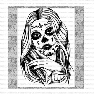 Day of the Dead | Sugar Skull Coloring Page | 8 printable pages Adult Coloring Pages | Day of the Dead sugar skull women | PDF printable