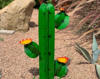 Metal Saguaro Cactus  - Garden Art