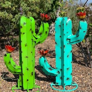 Metal Saguaro Cactus - Garden Art