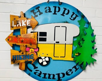 Happy Camper Wall Decoration Sign