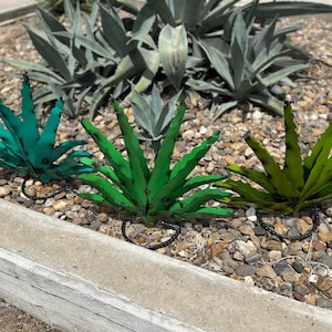 Handmade Metal Agave Plant – Individual Yard Sculpture