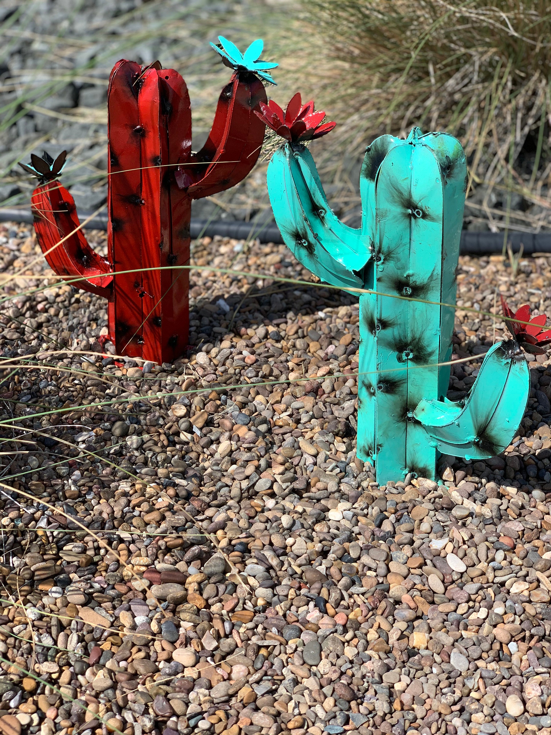 Mini Metal Saguaro Cactus Garden Art Etsy Ireland
