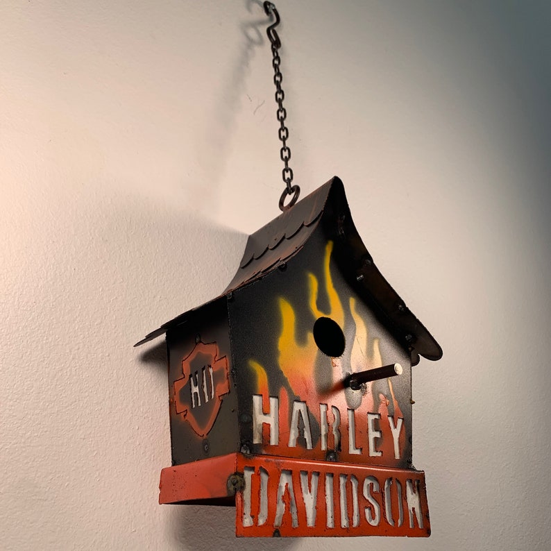 HarleyDavidson Birdhouse Etsy