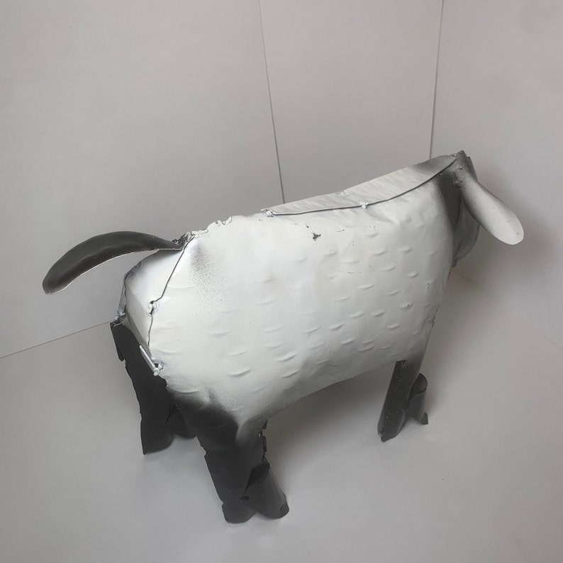 Decorative Rustic Metal Sheep Metal Art Etsy