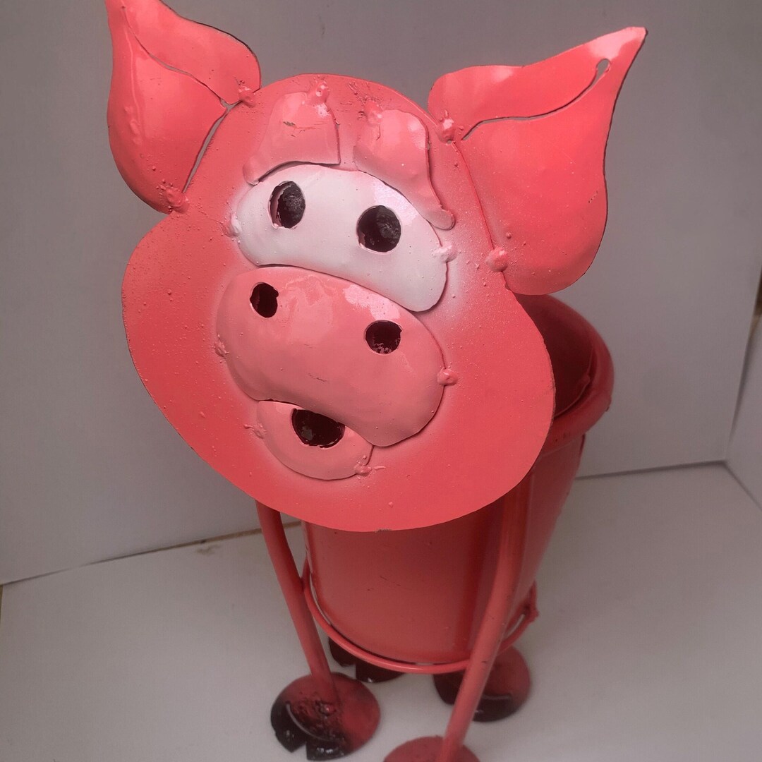 Decorative Piggy Planter/ Animal Planter/ Cute Animal Planter Etsy