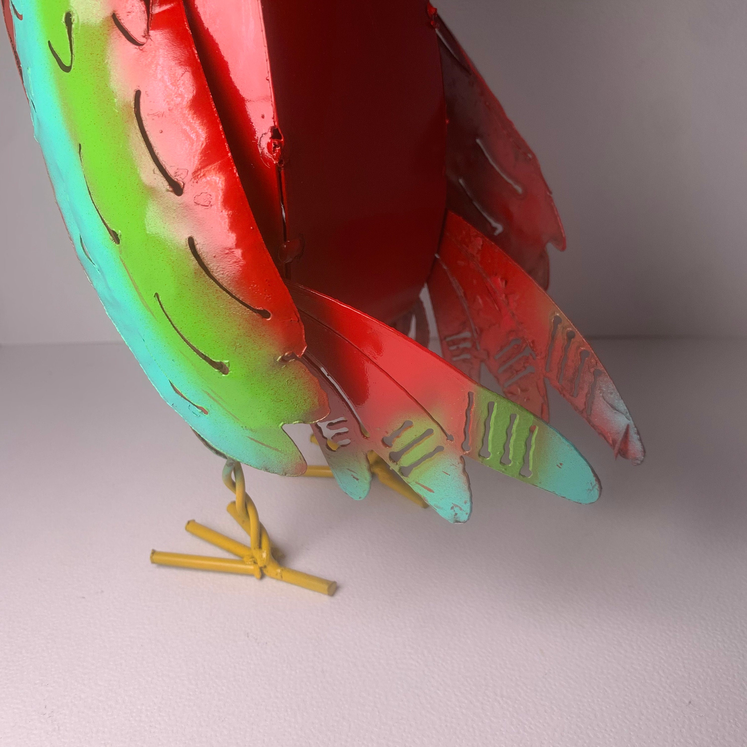 Decorative Handmade Metal Parrot Metal Yard Art Etsy
