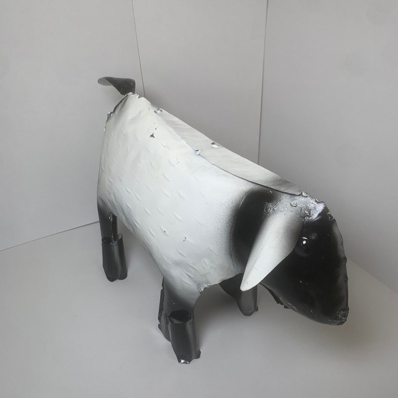 Decorative Rustic Metal Sheep Metal Art Etsy