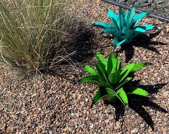 Agave décoratif rustique en métal de 13 po. en métal - Art du jardin