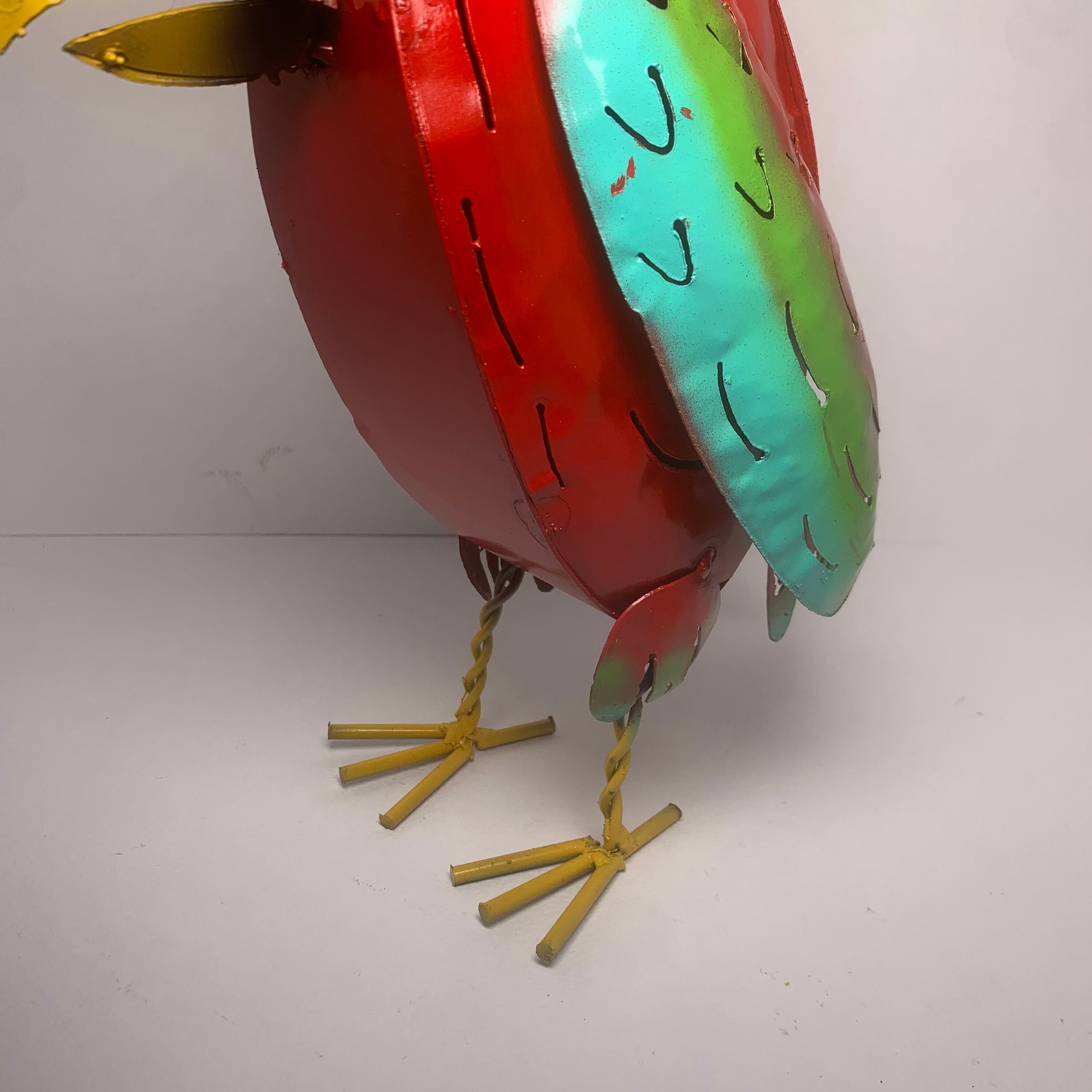 Decorative Handmade Metal Parrot Metal Yard Art Etsy