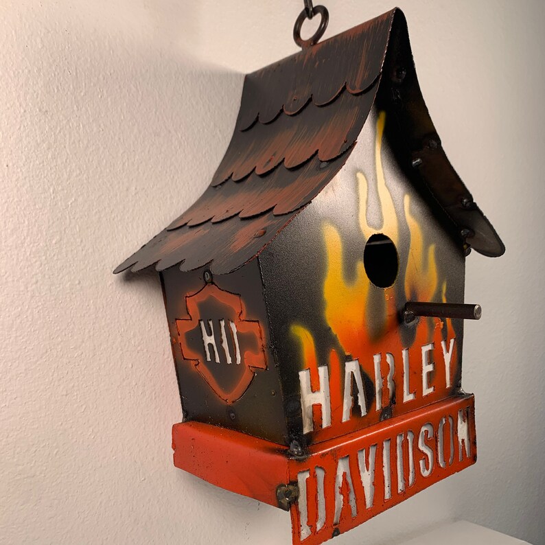 HarleyDavidson Birdhouse Etsy