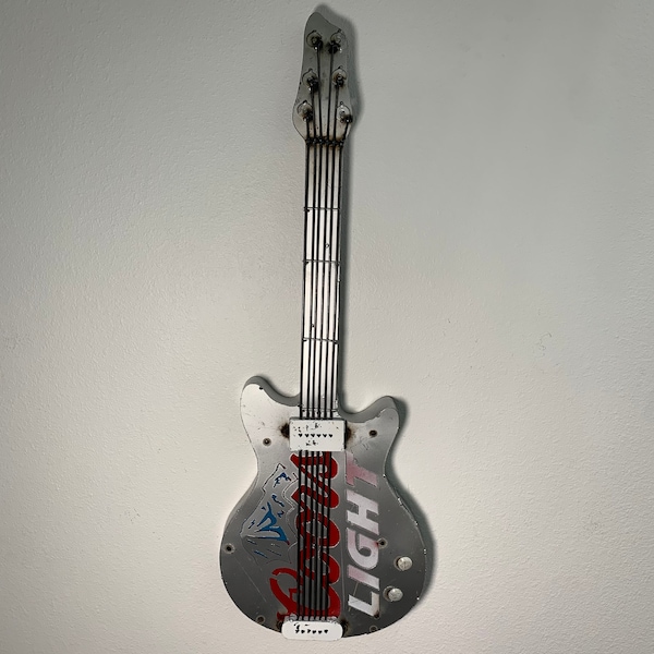 Coors Light Decorative Guitar Bar Sign