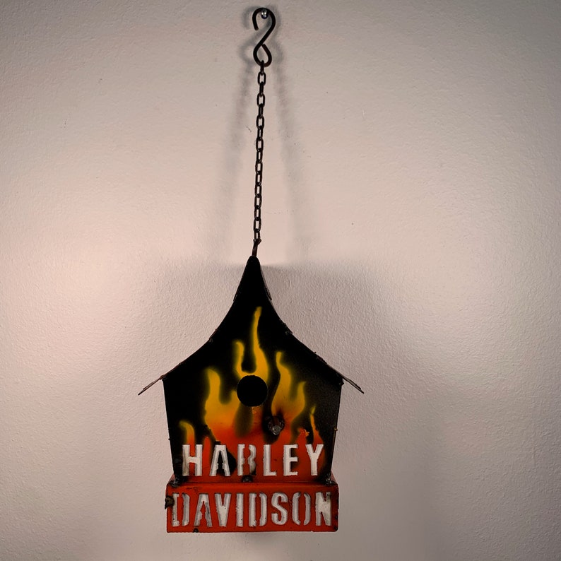 HarleyDavidson Birdhouse Etsy