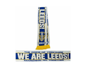 Leeds United Old Retro We Are Leeds Pride Of Yorkshire Scarf Gift For LUFC Fans