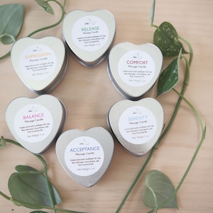 Massage Candle with Essential Oils for Aromatherapy and Self-Care