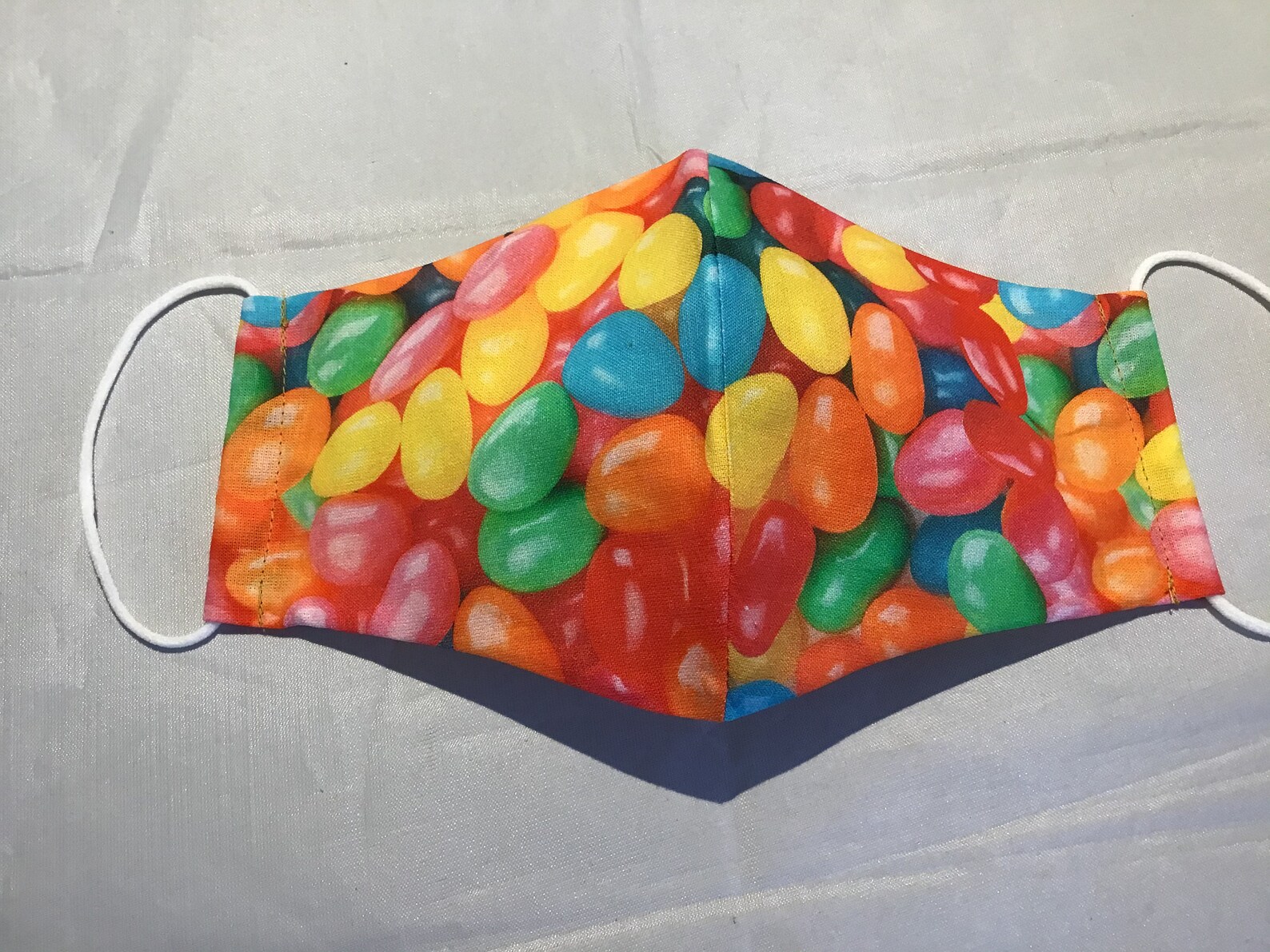 Handmade 3 ply jelly bean face covering/mask with optional Etsy