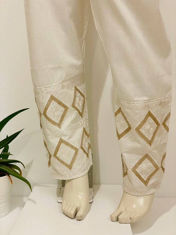 Embroidered Bootcut Trousers are Stylish Flared  Classy  DESIblitz