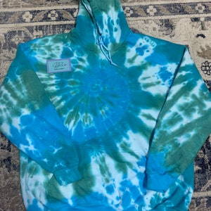 The Deep Blue Sea Tie Dye Hoodie - Etsy