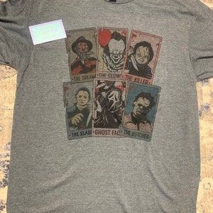 Camiseta de cartas de terror