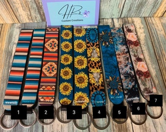 Western Keychain Wristlet