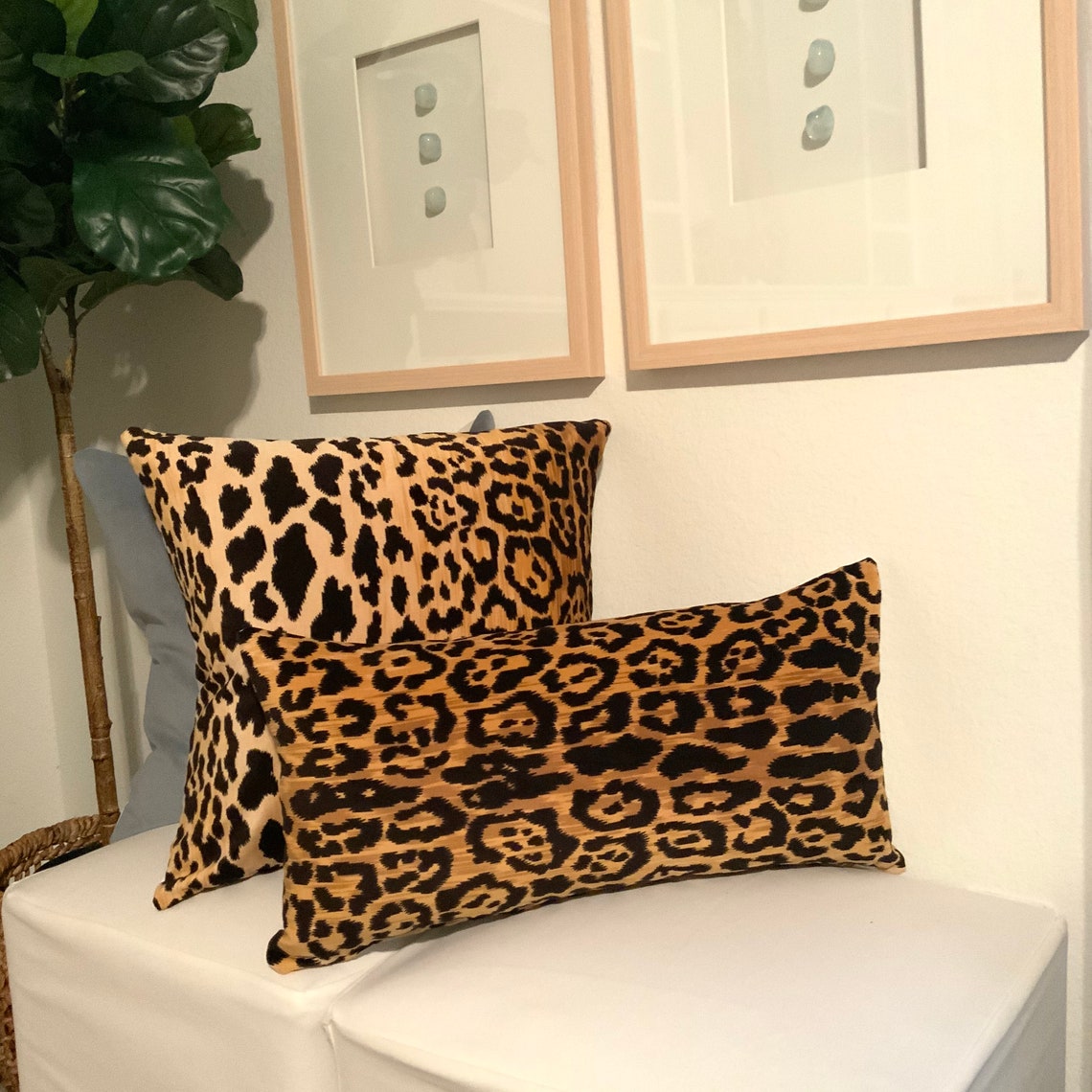 Leopard Lumbar Pillow Cover Trend Etsy