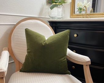 Olive Green Pillow Cover