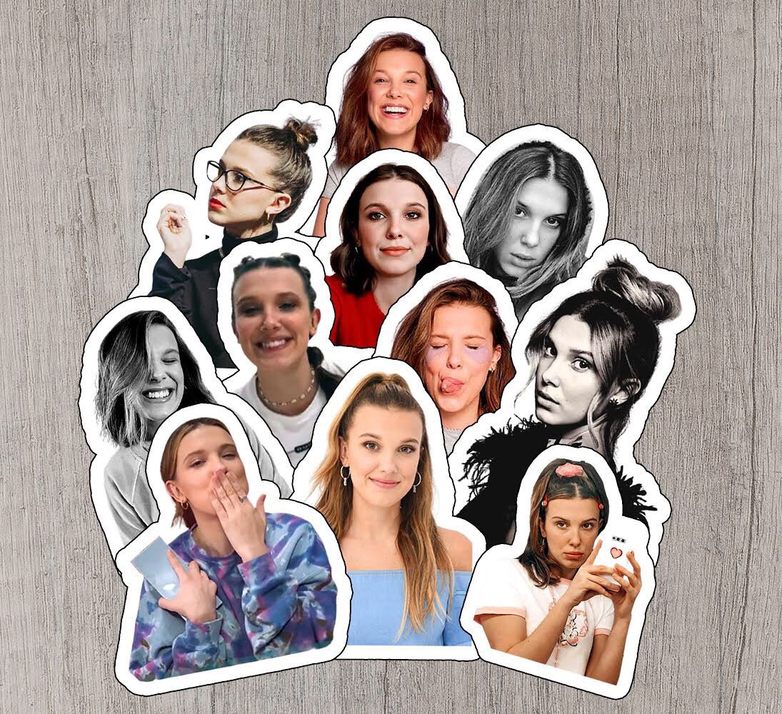 Autocollant Stranger Things A Imprimer Millie Bobby Brown Eleven 11 Pack d'autocollants brillants - Etsy Canada