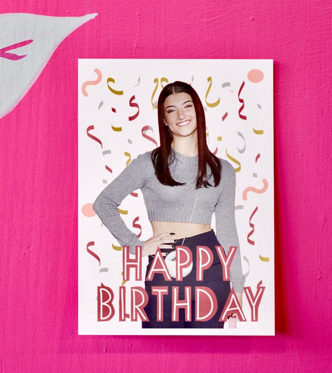 Charli Damelio Tiktok Happy Birthday Card - Charli D’amelio Greeting