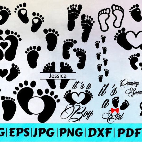 Baby Feet Svg / Baby Foot Print Svg / Baby Svg / Baby Shower Svg / Baby Footprint Svg / Instant Download /