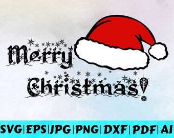 Frohe Weihnachten Svg / Weihnachten Clipart / Weihnachten Svg / Winter Svg / Weihnachtsmann Svg / Weihnachten / Instant Download /