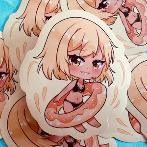 adesivo vinile carino manga boa estate chibi kawaii anime ragazza ape coniglio nekomimi