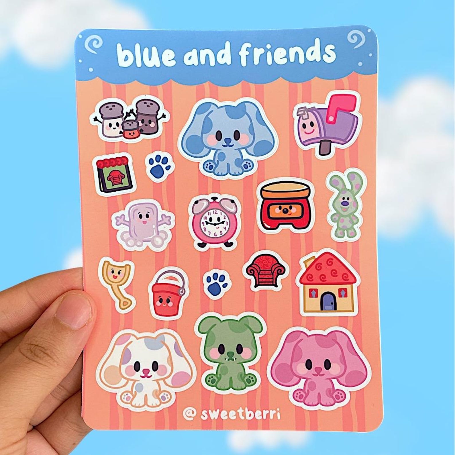 Clue and Friends | Kawaii Sticker Sheet - Etsy