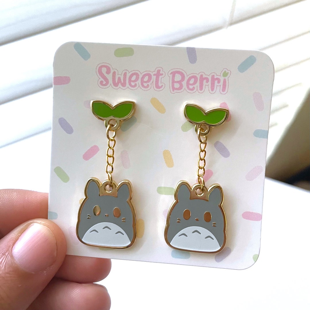 Forest Spirit Earrings Kawaii Dangle Earrings Etsy