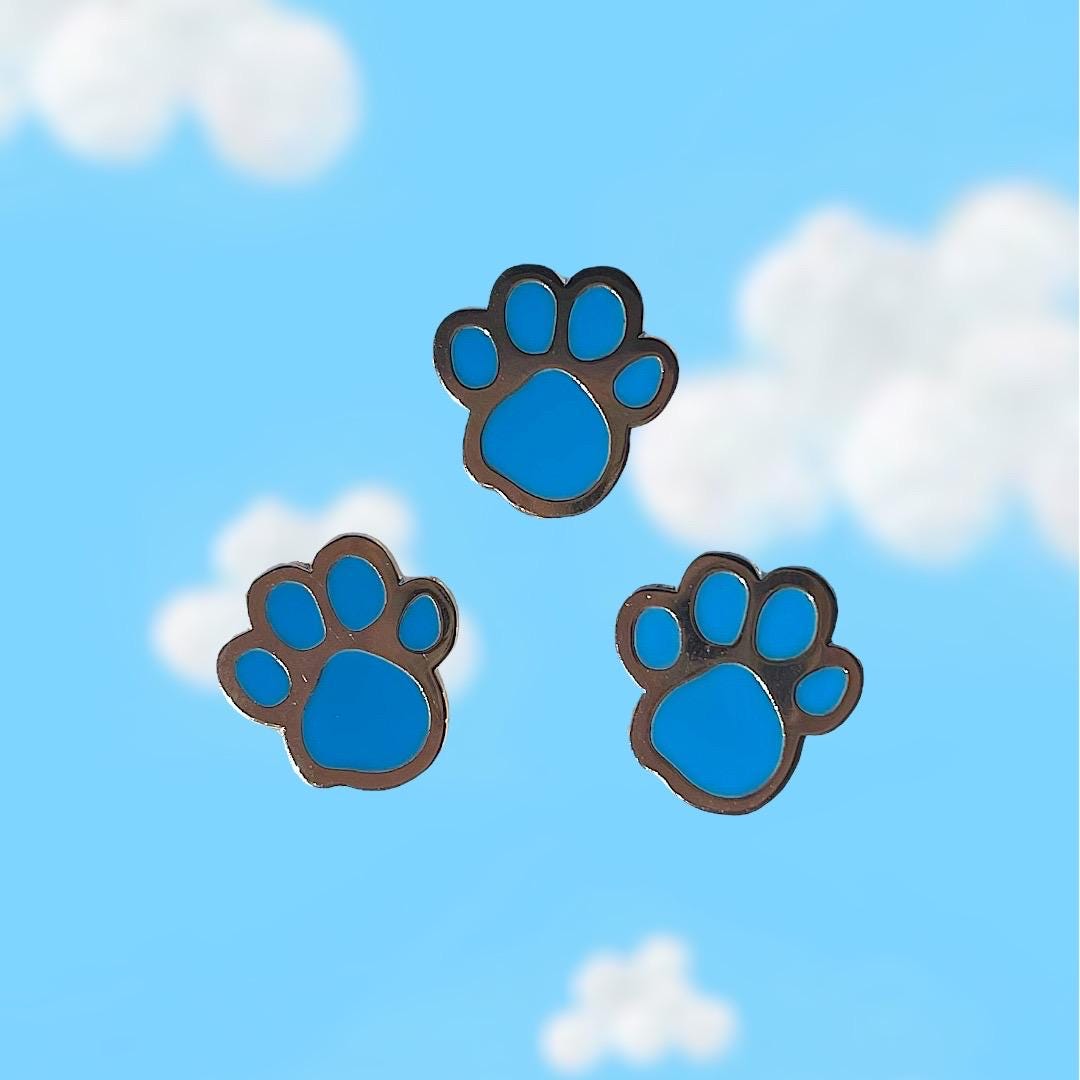 Blues Clues Pawprint - Etsy Canada for Free Printable Blues Clues Paw Print
