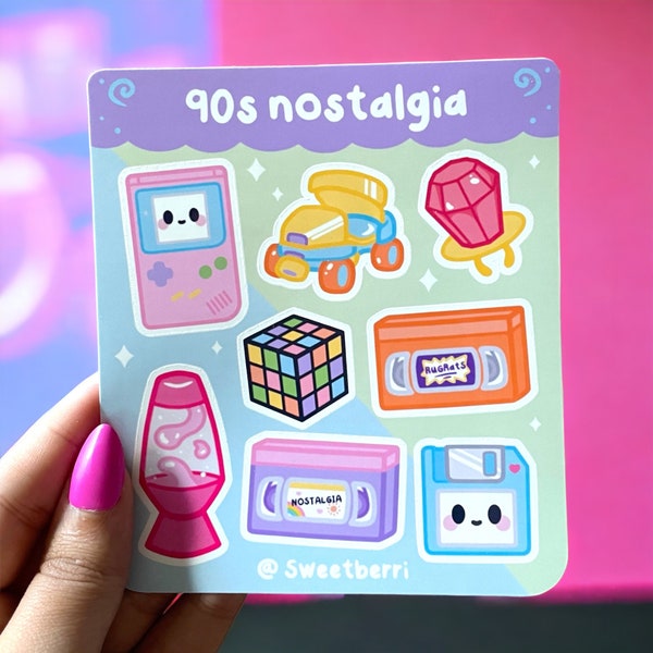 90s Nostalgia Sticker Sheet | Kawaii Stickers