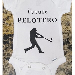 Future Baseball Player Pelotero 100% Gerber Organic Cotton Baby Sports Onesie