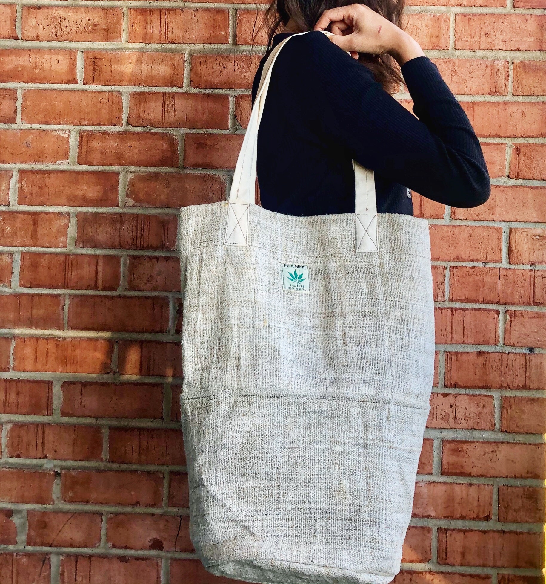 Hemp Tote Bag - Etsy Hemp Tote Bag - Etsy