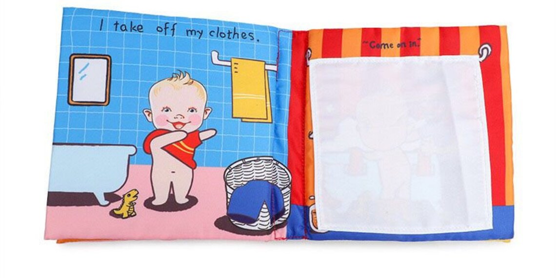 Its Bath Time Baby Book Baby Quiet Book Toddler Busy Book Etsy