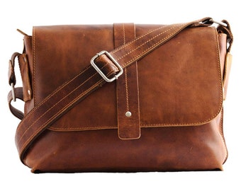 Vintage Messenger Christoph - Camel - Unisex