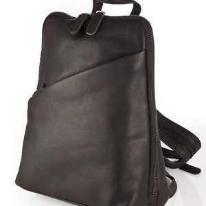 Women backpack, Leather Backpack, Black Backpack , Everyday backpack, City backpack, leather bag, Leather Rucksack, Backpack Purse Handmade