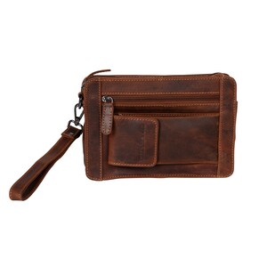 Leather Men's Wrist Bag Shepperton - Sandal - Leather Greenwood Bag | The Greenwood Leather Online Shop Australia