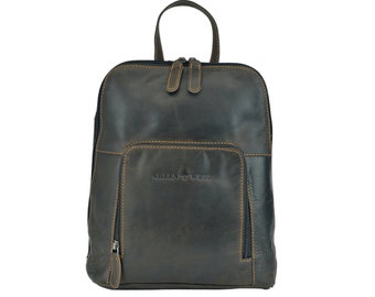 Leather Womens Backpack Sunbury - Brown