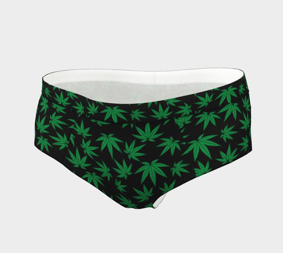 Weed Panties marijuana underwear lingerie cannabis 420 Etsy