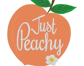 Just Peachy Machine Embroidery Design | Peach Blossom (Instant Download)