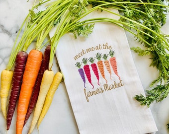 Farmer's Market Carrots Embroidery Design | Machine Embroidery (Instant Download)
