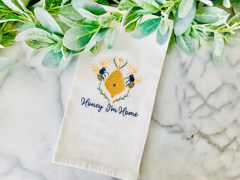 Beehive Machine Embroidery Design Bee Embroidery Honey Bee Etsy